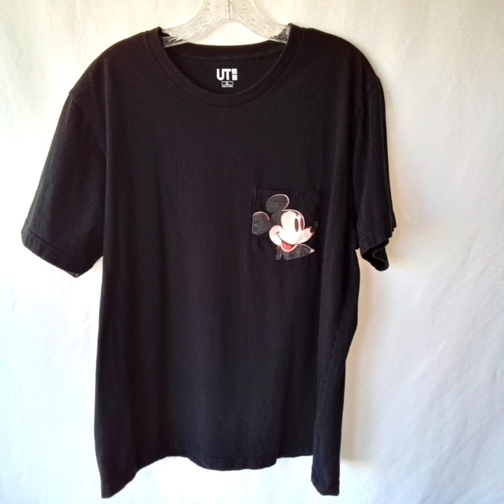 Mickey Mouse Andy Warhol Black T-shirt Size XL